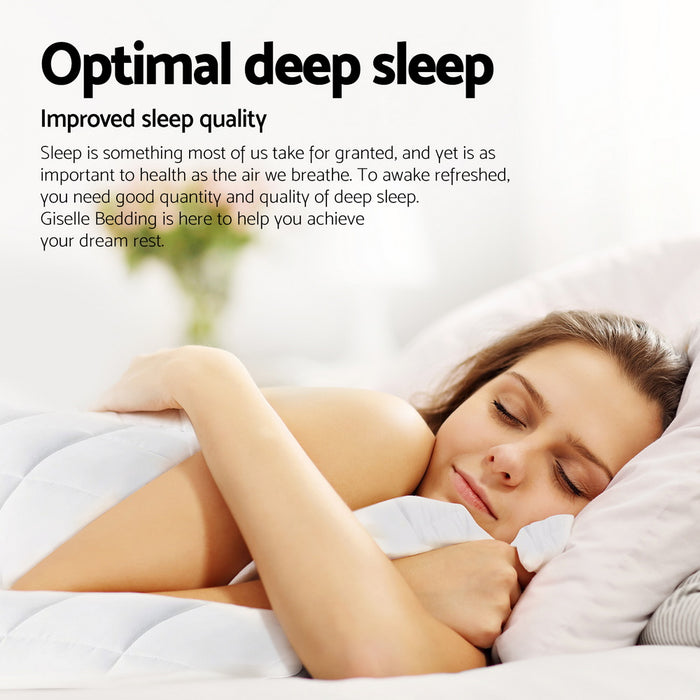 800Gsm Goose Down Feather Quilt Winter Blanket Duvet Comforter Single