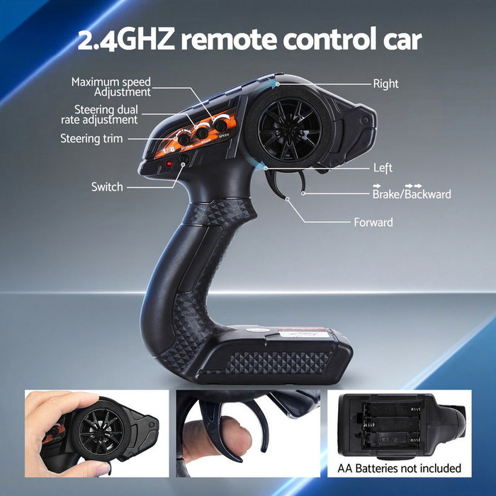 Kids Remote Control Car Off-Road Truck With Lights Electric Vehicle Toys