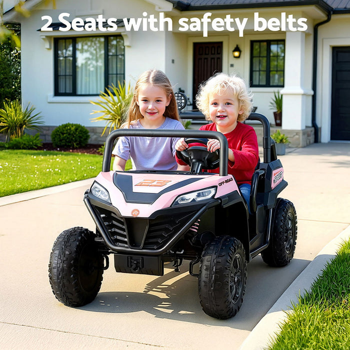 Kids Ride On Car Electric Toys Cars Headlight Music Remote Control Pink