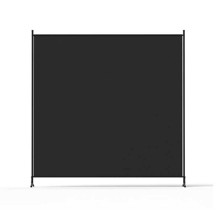 Room Divider Screen 175X180Cm Fabric Black