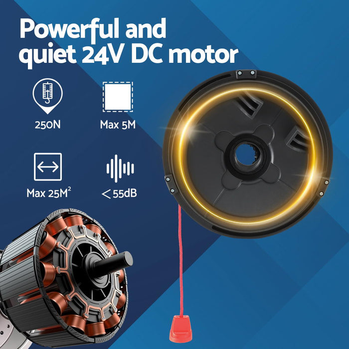 Garage Roller Door Opener 250N Motor Auto Safety Reverse 220V