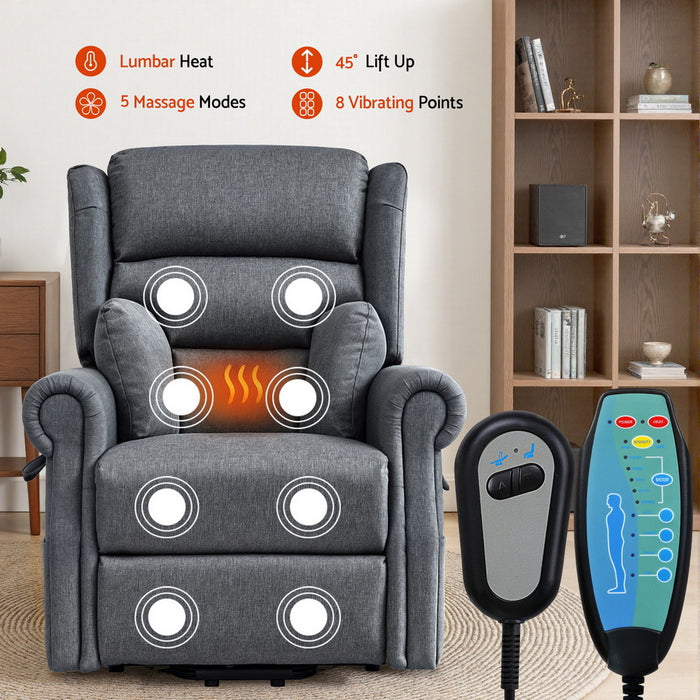 Electric Recliner Chair Power Lift Massage Heated Recliner Sofa