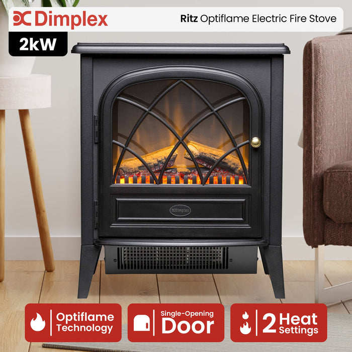 2Kw Ritz Optiflame Portable Electric Fire Stove