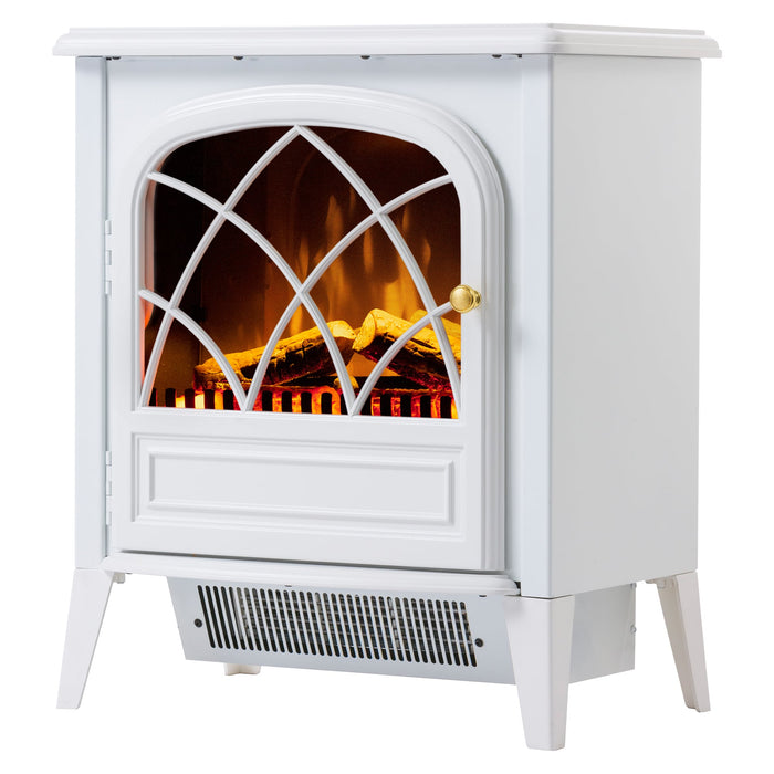 2Kw Ritz White Optiflame Portable Electric Fire Stove