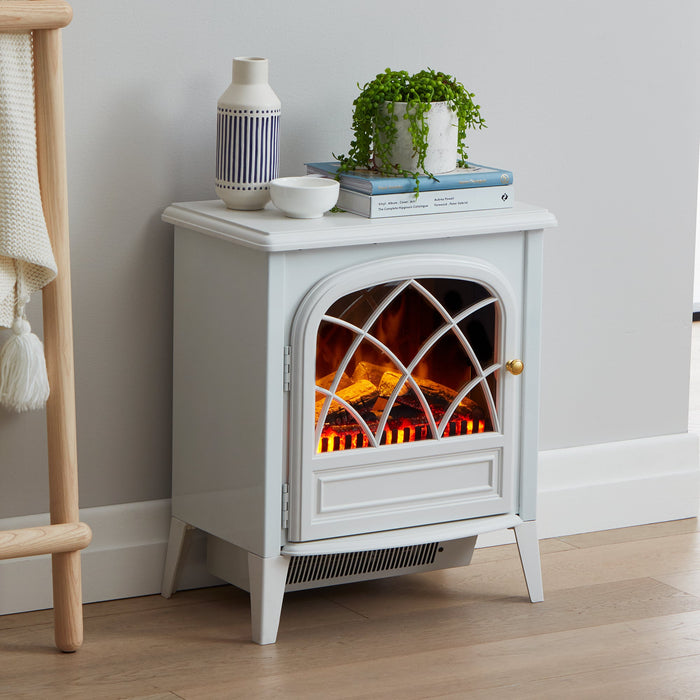 2Kw Ritz White Optiflame Portable Electric Fire Stove