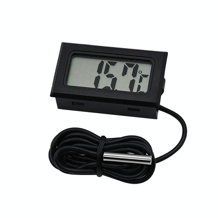 Mini Lcd Fridge Freezer Thermometer 1M Cable Black