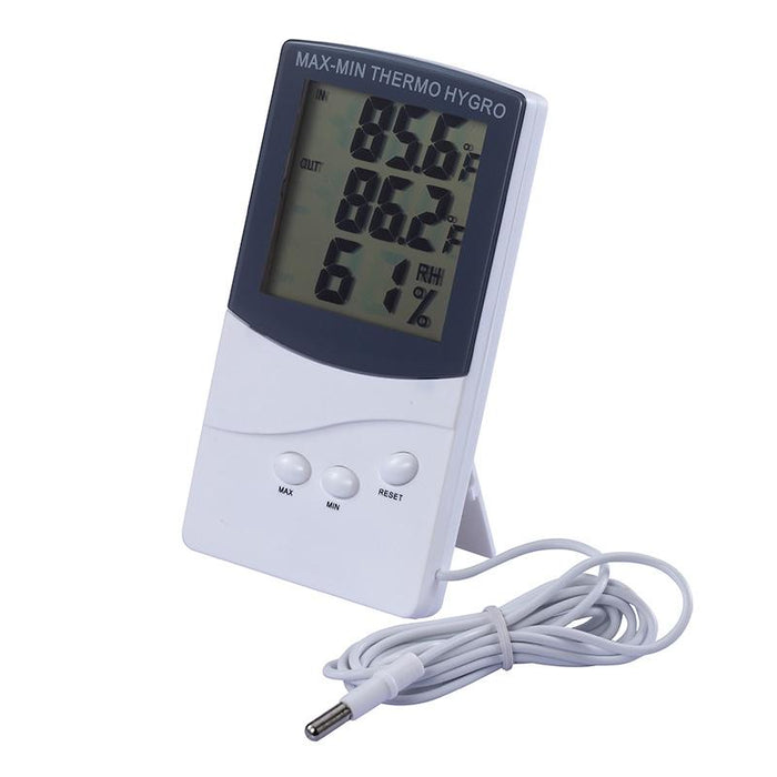 White Indoor Thermometer & Hygrometer