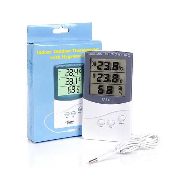 White Indoor Thermometer & Hygrometer