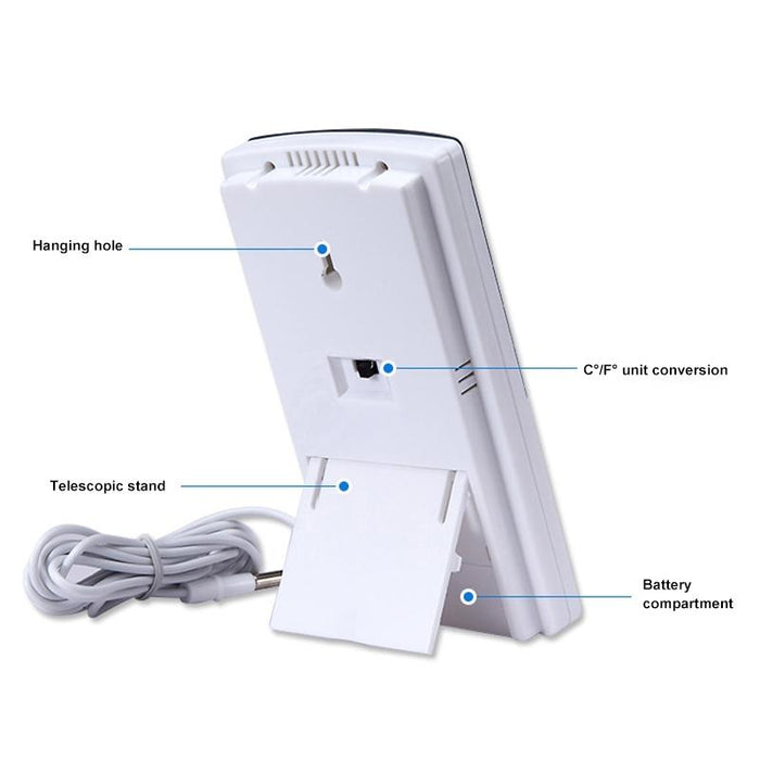 White Indoor Thermometer & Hygrometer