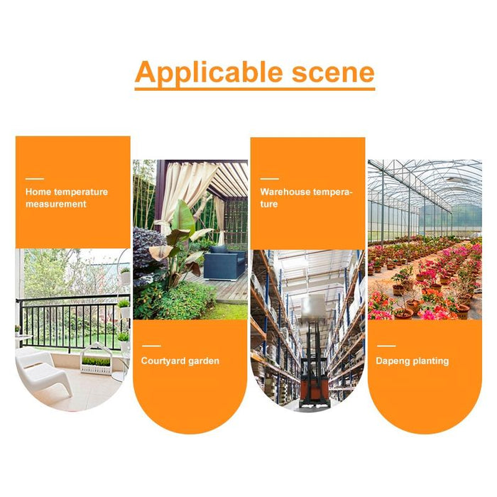 White Indoor Thermometer & Hygrometer