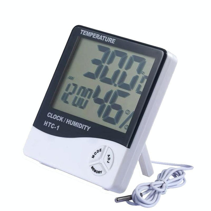 3.8 Inch Lcd Temp & Humidity Meter With Clock & Calendar