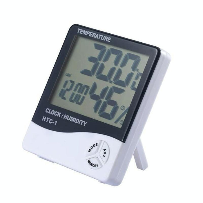 3.8 Inch Lcd Temp & Humidity Meter With Clock & Calendar