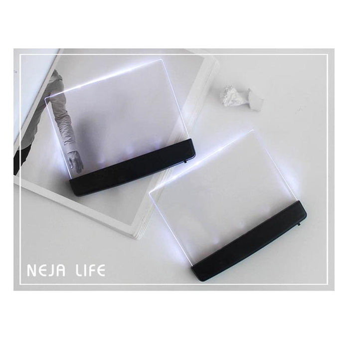 3 Led Book Wedge Night Light For Reading Travel Bright Panel Lamp