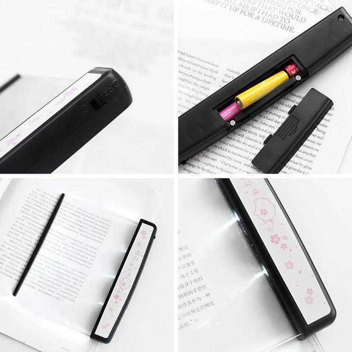 3 Led Book Wedge Night Light For Reading Travel Bright Panel Lamp