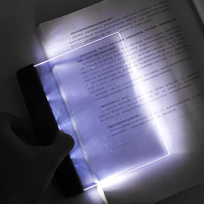 3 Led Book Wedge Night Light For Reading Travel Bright Panel Lamp