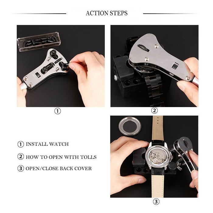 20 Piece Watch Repair Tool Set With Case
