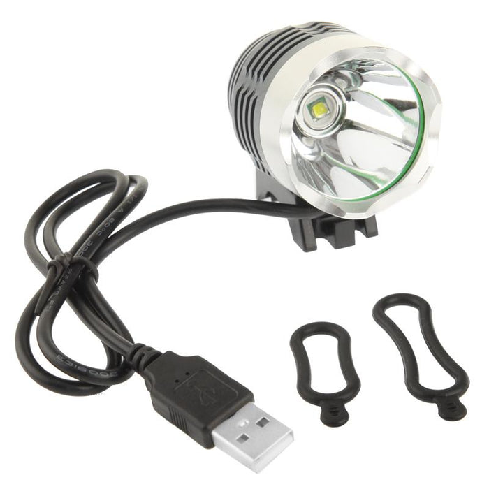 3-Mode Usb T6 Led Headlamp/Bicycle Light 900Lm 1.5M Cable