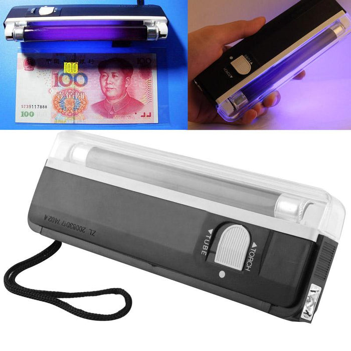 Uv Lamp & Led Flashlight For Banknotes & Passports
