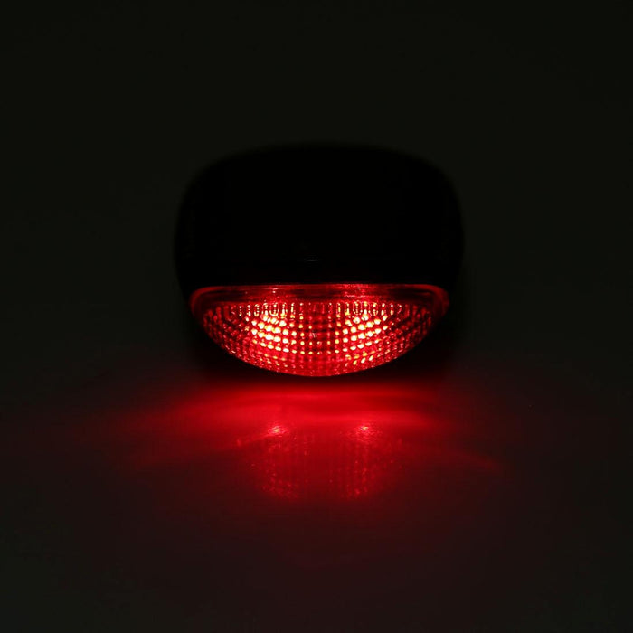 2 Red Led Solar Rechargeable Bike Tail Light 4 Flash Modes