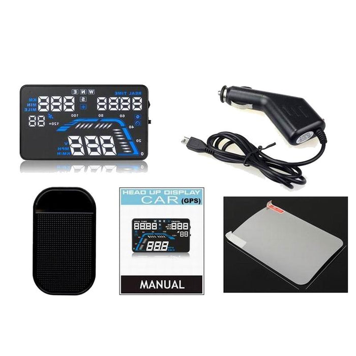 5.5 Inch Car Gps Hud Display Speed Altitude Alarm