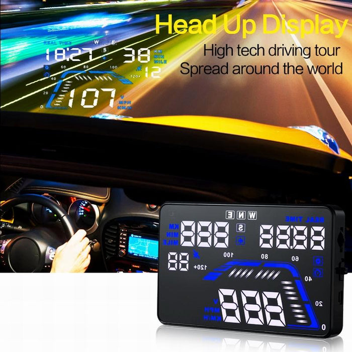5.5 Inch Car Gps Hud Display Speed Altitude Alarm