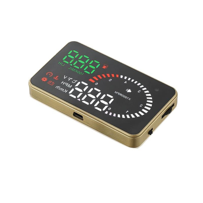 3.5 Inch Car Obdii / Euobd Hud Vehicle Mounted Head Up Display Speed Water Temp Alarm Fuel Battery