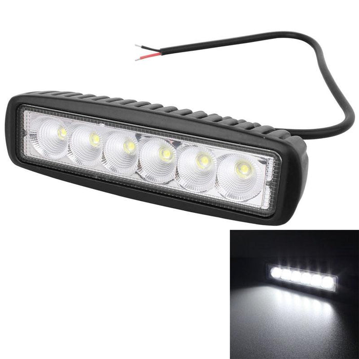 18W Epistar 6 Led Car Work Lamp Bar Light Waterproof Ip67 Dc 10 - 30V
