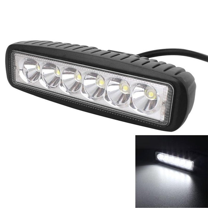 18W Epistar 6 Led Car Work Lamp Bar Light Waterproof Ip67 Dc 10 - 30V