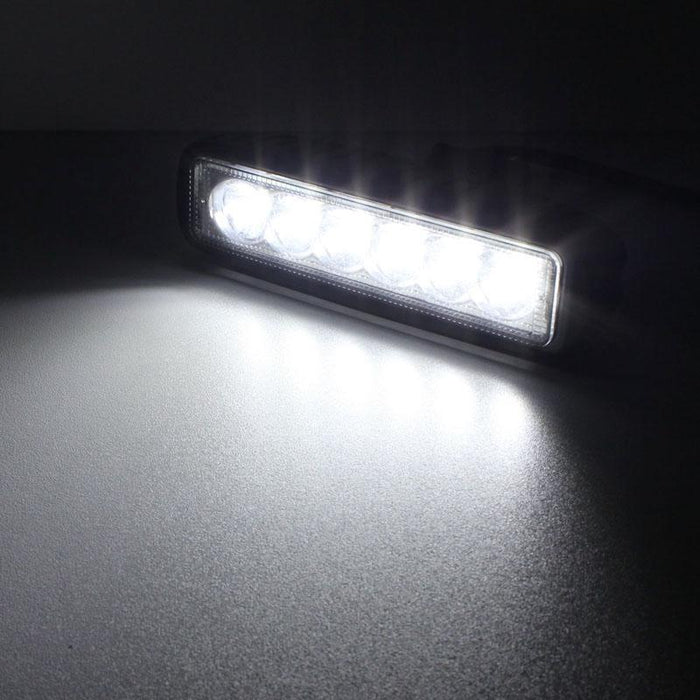 18W Epistar 6 Led Car Work Lamp Bar Light Waterproof Ip67 Dc 10 - 30V