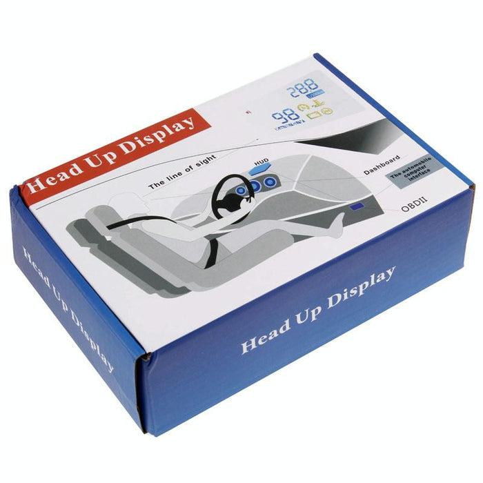 5.5 Inch Car Obdii Hud Fuel Consumption Warning System With Led