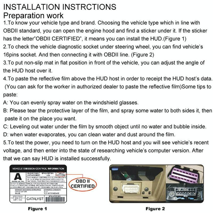 5.5 Inch Car Obdii Hud Fuel Consumption Warning System With Led