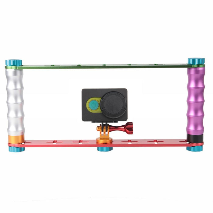 Dual Grip Handle Stabilizer Aluminum Mount Bracket