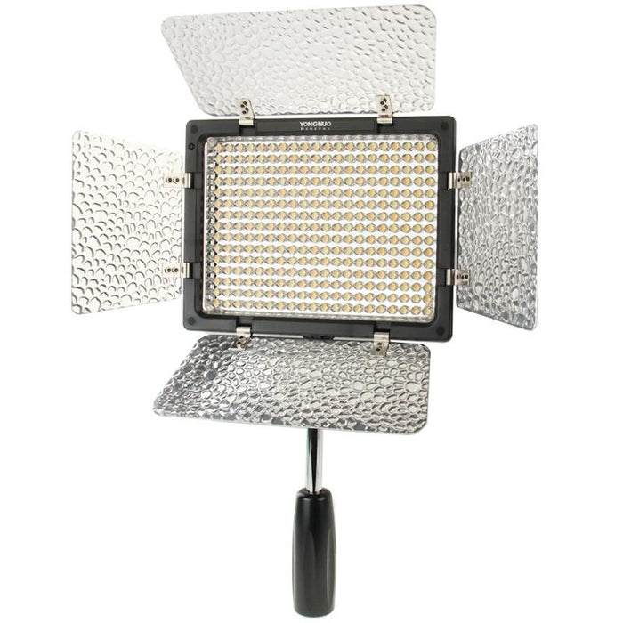 300 Leds Pro Led Studio Video Light For Canon / Nikon / Sony Camcorder Dslr Yn300 Black