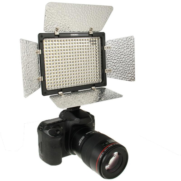 300 Leds Pro Led Studio Video Light For Canon / Nikon / Sony Camcorder Dslr Yn300 Black