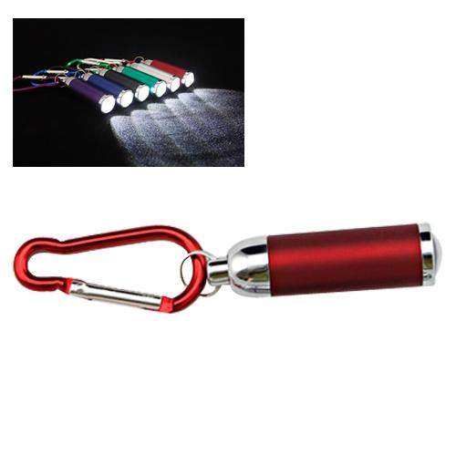 Compact Led Flashlight With Carabiner Keychain