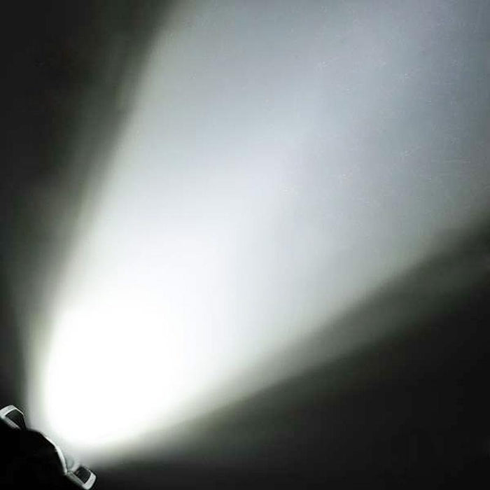 180Lm Zoom Lens Led Flashlight 1-Mode White Light With Clip