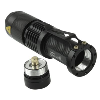 3-Mode Led Flashlight 700Lm 11.6Cm Length Black