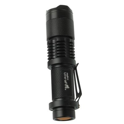 3-Mode Led Flashlight 700Lm 11.6Cm Length Black