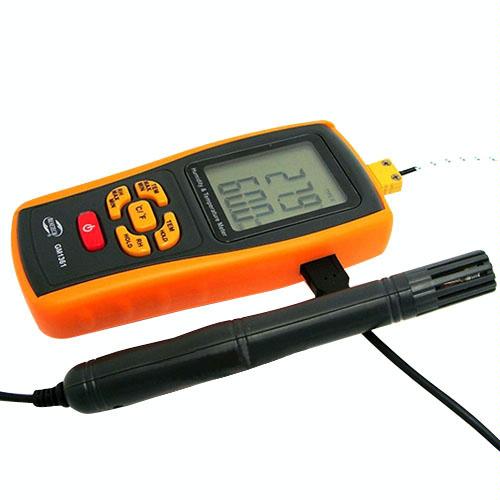 2.5 Inch Screen Digital Temperature & Humidity Meter Yellow