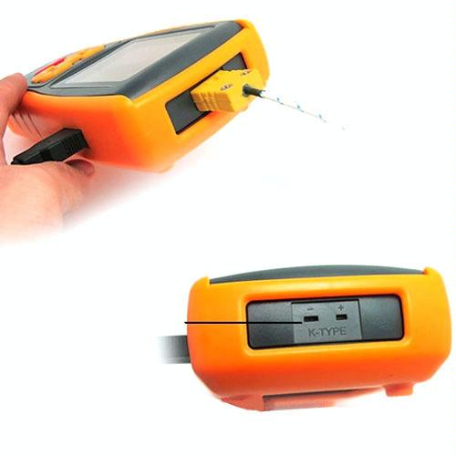 2.5 Inch Screen Digital Temperature & Humidity Meter Yellow
