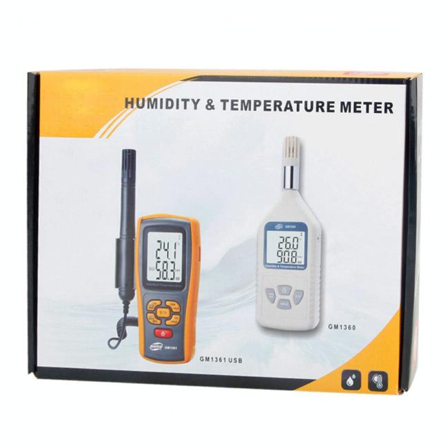 2.5 Inch Screen Digital Temperature & Humidity Meter Yellow