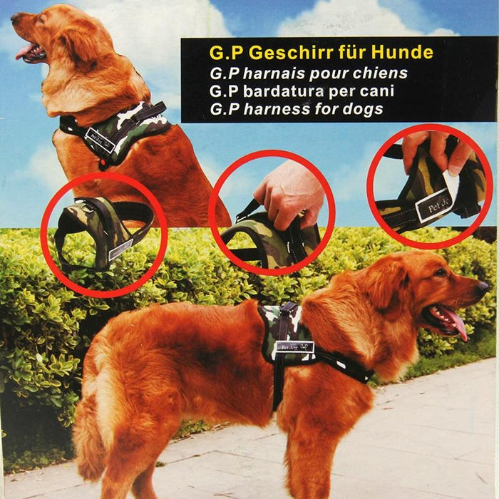 Thick Pet Chest Suspenders With Traction Rope Size M 50 65Cm