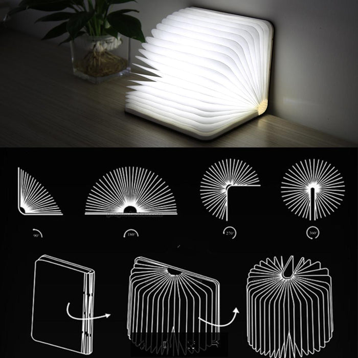 Origami Book Lamp Nightlights Warm & White Light 500Lm Fs-Led01
