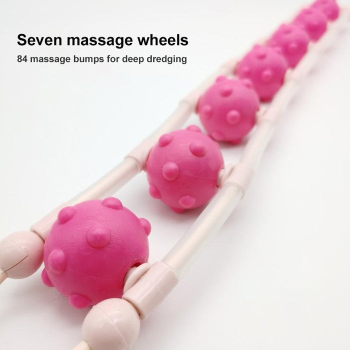 Adjustable Pink Massage Bead Ring For Waist & Back
