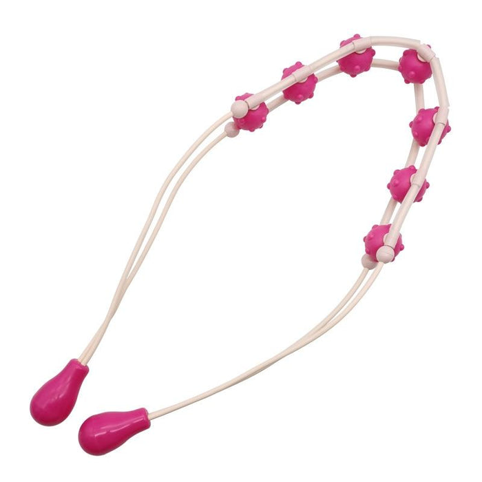 Adjustable Pink Massage Bead Ring For Waist & Back