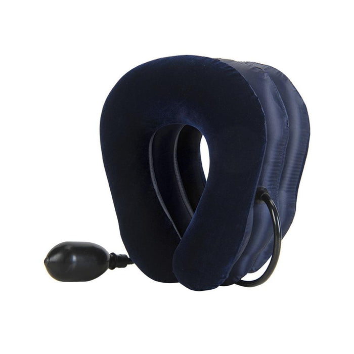 Soft Inflatable Neck Traction Device For Pain Relief Dark Blue