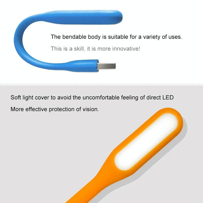 Portable Mini Usb 6 Led Light Pc / Laptop / Power Bank Compatible Flexible Arm Eye-Protection