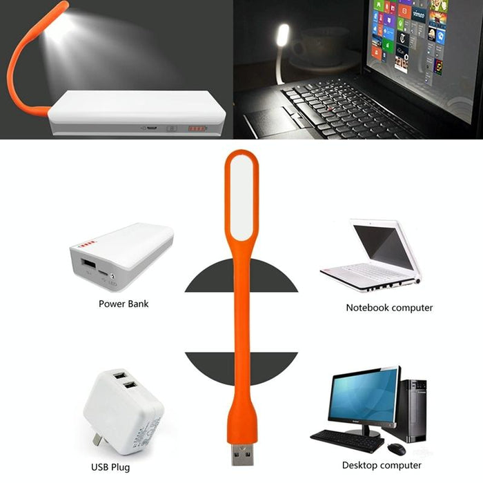 Portable Mini Usb 6 Led Light Pc / Laptop / Power Bank Compatible Flexible Arm Eye-Protection