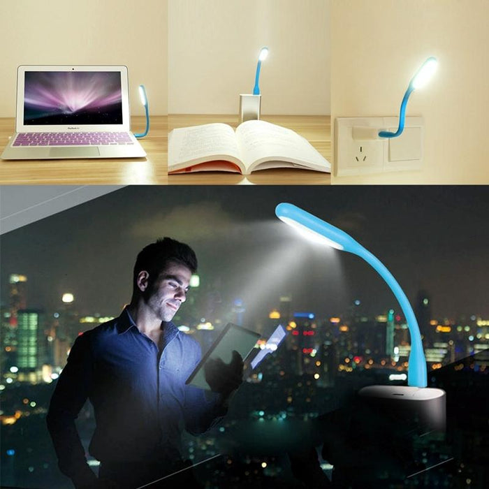 Portable Mini Usb 6 Led Light Pc / Laptop / Power Bank Compatible Flexible Arm Eye-Protection