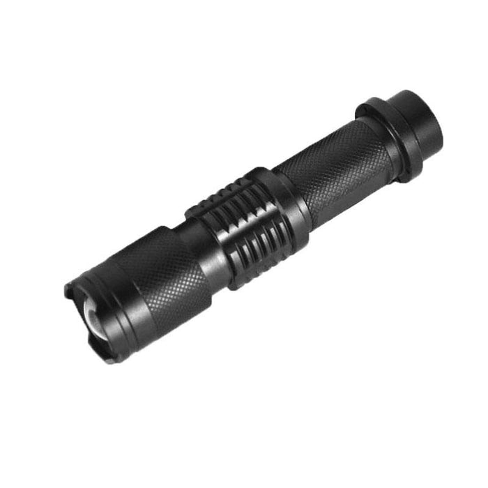 5-Mode 2200 Lm Mini Telescopic Led Flashlight Black